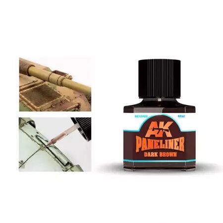 Ak Interactive - Auxiliaires - Paneliner Dark Brown - 40 ml