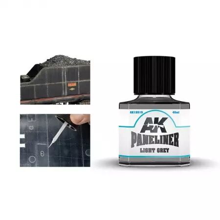 Ak Interactive - Auxiliaires - Paneliner Light Grey - 40 ml