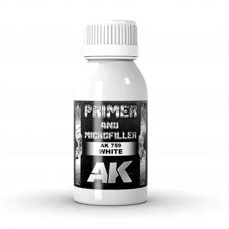 Ak Interactive - Auxiliaires - White Primer and Microfiller - 100ml