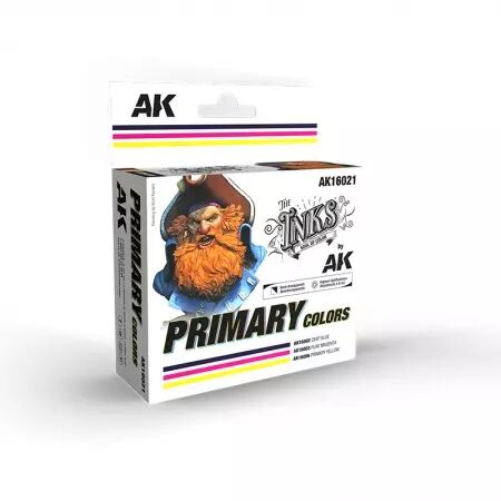 Ak Interactive - Ink set - Primary colors