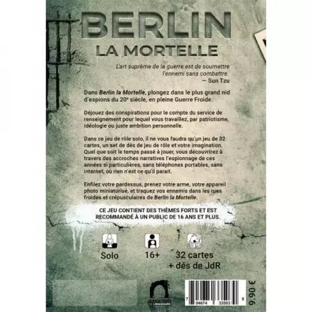 Berlin la Mortelle - Jeu de Rôle Solo