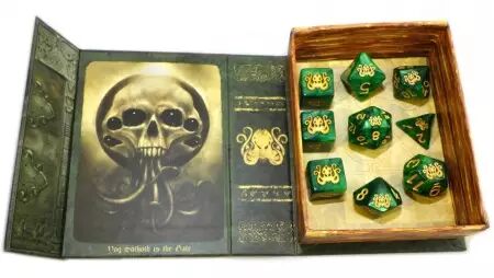 Brand of Cthulhu Dice  Drowned Green Polyhedral Set de dés