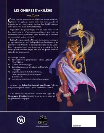 Chroniques Oubliées Fantasy 2nde Edition :  Calice, le crépuscule des déesses - tome 1