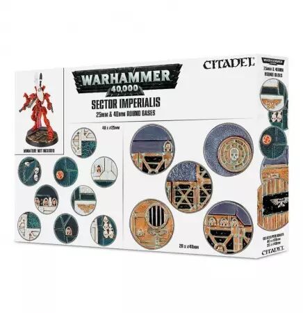 Citadel : Socles - Sector Imperialis: socles ronds de 25 et 40mm