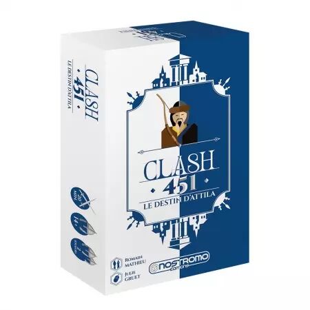 Clash 451 - Le destin dAttila - Julie Gruet & Romain Mathieu - Nostromo Games