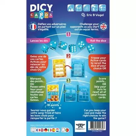 Dicy Cards - Blue Orange