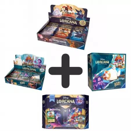 Disney Lorcana TCG - Pack Ultime : Chapitre 6 ((Trove, Coffret collector et displays) et display Chapitre 1 