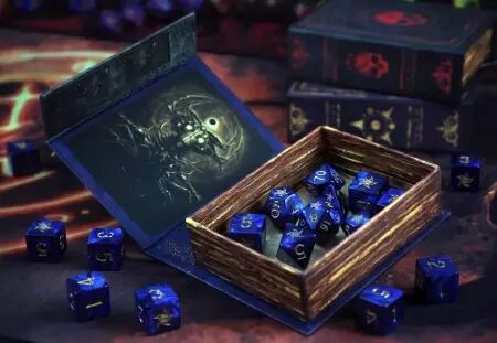 Elder Dice  Blue Astral Elder Sign Polyhedral set de dés