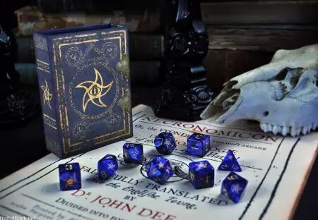 Elder Dice  Blue Astral Elder Sign Polyhedral set de dés