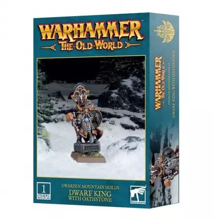 Forteresses Naines (Dwarfen Mountain Holds) : Roi Nain avec Pierre de Serment - Warhammer the Old World - Games Workshop 