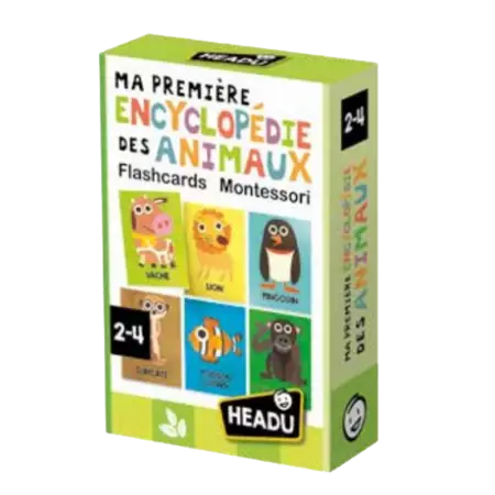 Headu - Flashcards Ma Première Encyclopédie des Animaux Montessori