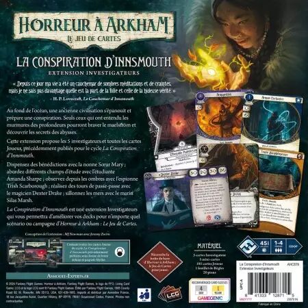 Horreur à Arkham JCE : La Conspiration dInnsmouth - Ext Investigateurs