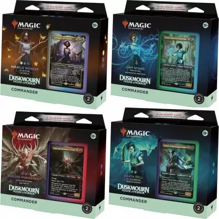 Magic The Gathering : Duskmourn - Pack of 4 Commander Decks(english)