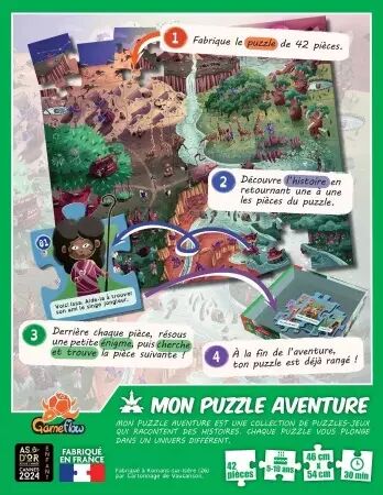 Mon Puzzle Aventure : Voyage en Terre Ocre - Mathilde Malburet, Antonin Boccarra, Romaric Galonnier - Gameflow