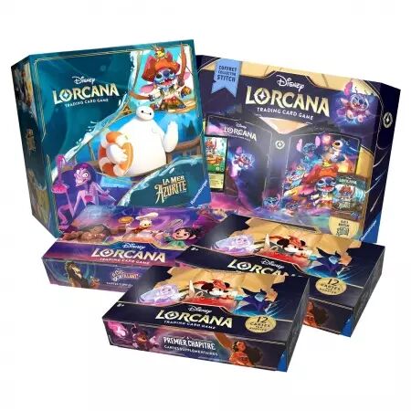 Pack Lorcana TCG : 3 displays, deux coffrets