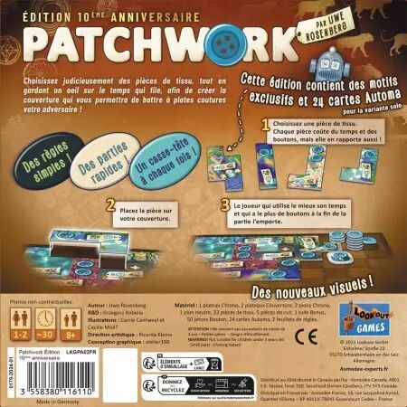 Patchwork Edition 10e Anniversaire