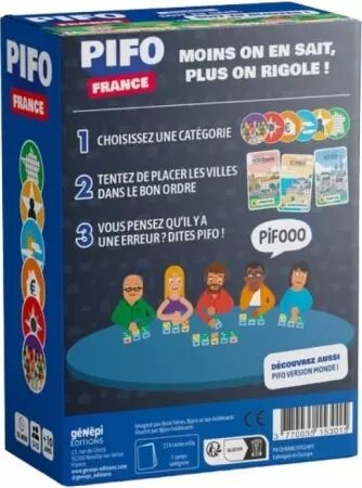 Pifo France - Jeu de géographie -  Génépi Éditions