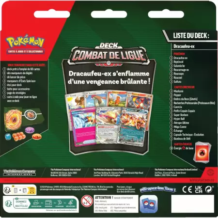 Pokemon - Deck de combat de ligue - Dracaufeu Ex