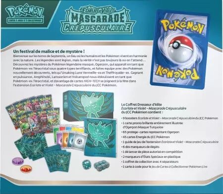 Pokemon EV06 : Mascarade Crépusculaire - Coffret dresseur d\'élite (ETB)