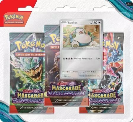 Pokemon EV06 : Mascarade Crépusculaire - Pack 3 boosters (Tripack)