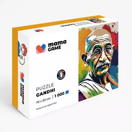 Puzzle 1000 pièces Gandhi - Mama Game