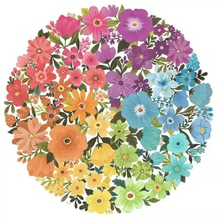 Puzzle Circle of colors - Fleurs - 500p.