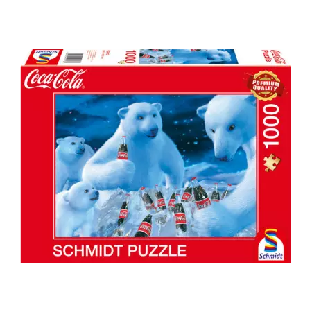 Puzzle Coca Cola - Schmidt - Puzzle 1000 pièces - Ours Polaires