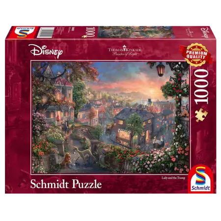 Puzzle Disney - Schmidt - Puzzle 1000 pièces - La Belle et le Clochard