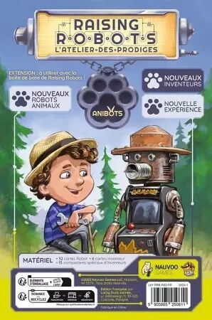 Raising Robots : L\'Atelier des Prodiges - Extension Anibots - Brett Sobol et Seth Van Orden - Lucky Duck Games