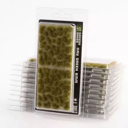 Regular Tuft : Dry Green 6mm (Wild) - Gamers Grass