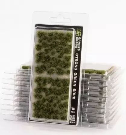 Regular Tuft : Strong Green 6mm (Wild) - Gamers Grass