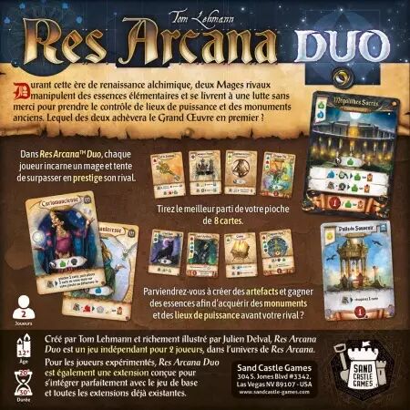 Res Arcana Duo - Sand Castle Games