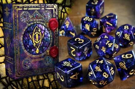 Seers Eye Elder Dice  Mythic Glass and Wax - set de dés