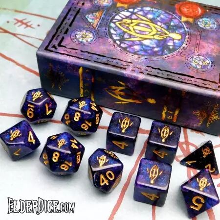 Seers Eye Elder Dice  Mythic Glass and Wax - set de dés