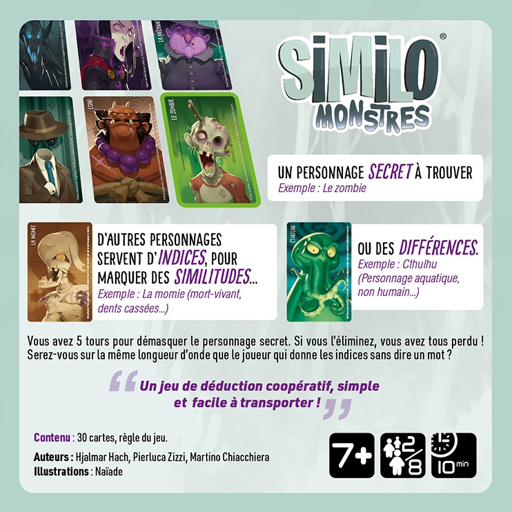 Acheter Similo : Monstres - Horrible Games - Jeux de société - Le