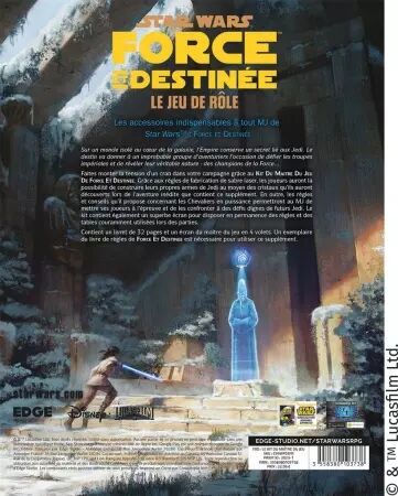 Star Wars JdR : Force et Destinée -  Kit du Maitre de Jeu