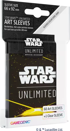 Stars Wars Unlimited - Art Sleeves - Card Back Yellow