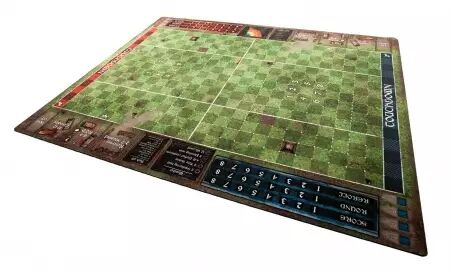 Tapis Blood Bowl - Pitch - 90cm x 70cm  single-sided rubber mat 