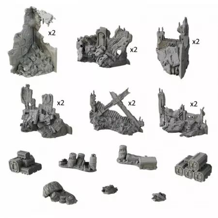 Terrain Crate - Deadzone Ruins - Mantic 