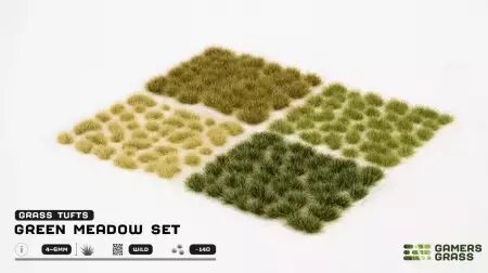 Tuft sets : Green Meadow Set - Gamers Grass