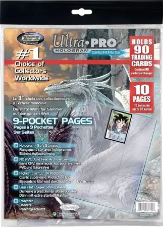 Ultra PRO : 10 feuilles de classeur Silver