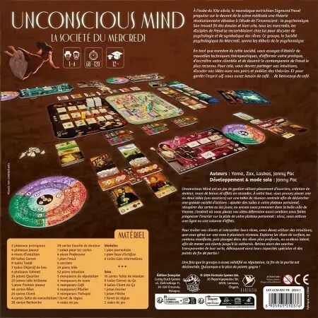 Unconscious Mind : La Société du Mercredi -  Yoma, Zax, Laskas et Jonny Pac - Lucky Duck Games